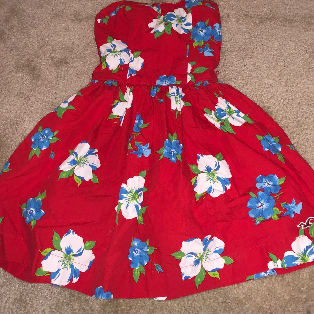 Red Hollister mini dress